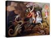 Saint George and the Dragon, C. 1560-Giorgio Vasari-Stretched Canvas