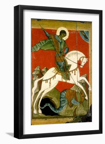 Saint George and the Dragon, Late 14th Century-null-Framed Giclee Print