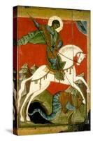 Saint George and the Dragon, Late 14th Century-null-Stretched Canvas