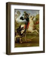 Saint George and the Dragon-Raphael-Framed Giclee Print