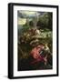 Saint George and the Dragon-Jacopo Robusti Tintoretto-Framed Premium Giclee Print