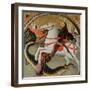 Saint George and the Dragon-Sano di Pietro-Framed Giclee Print