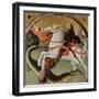 Saint George and the Dragon-Sano di Pietro-Framed Giclee Print