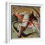 Saint George and the Dragon-Sano di Pietro-Framed Giclee Print