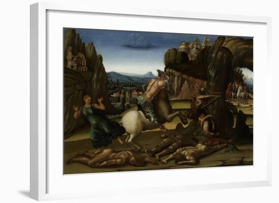 Saint George and the Dragon-Luca Signorelli-Framed Art Print