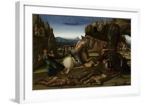 Saint George and the Dragon-Luca Signorelli-Framed Art Print