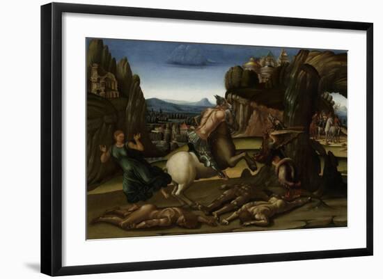 Saint George and the Dragon-Luca Signorelli-Framed Art Print