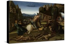 Saint George and the Dragon-Luca Signorelli-Stretched Canvas