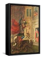 Saint George and the Dragon-null-Framed Stretched Canvas