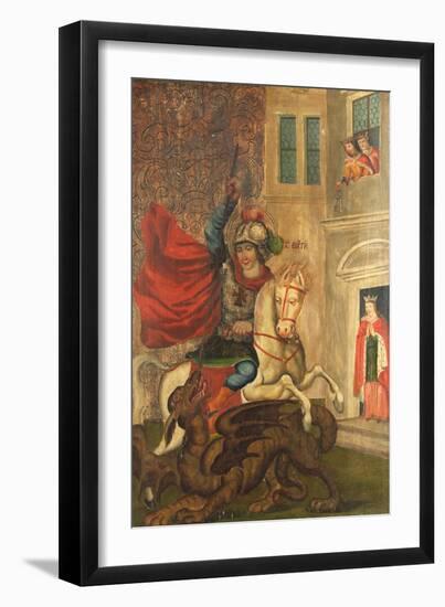 Saint George and the Dragon-null-Framed Giclee Print