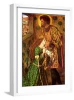 Saint George and the Princess Sabra-Dante Gabriel Rossetti-Framed Art Print