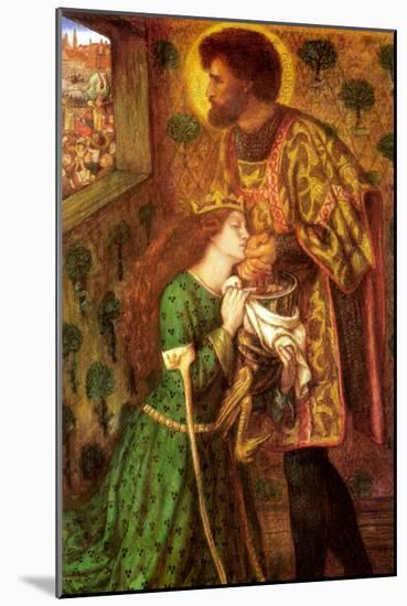 Saint George and the Princess Sabra-Dante Gabriel Rossetti-Mounted Art Print