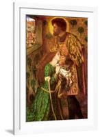 Saint George and the Princess Sabra-Dante Gabriel Rossetti-Framed Art Print