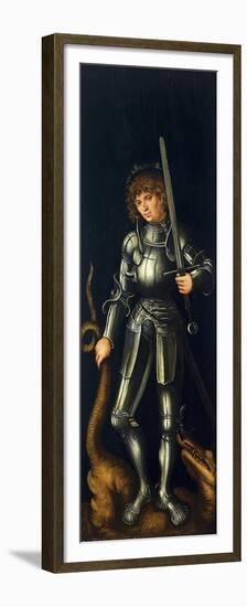 Saint George, Ca 1514-Lucas Cranach the Elder-Framed Premium Giclee Print