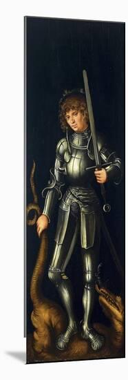 Saint George, Ca 1514-Lucas Cranach the Elder-Mounted Premium Giclee Print