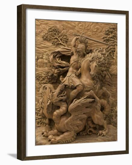 Saint George et le dragon-null-Framed Giclee Print