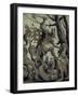 Saint George Fighting the Dragon, C.1520-Urs Graf-Framed Giclee Print