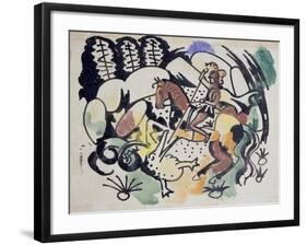 Saint George III, 1912-August Macke-Framed Giclee Print