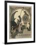 Saint George Praying after Slaying the Dragon-Heinrich Lefler-Framed Photographic Print