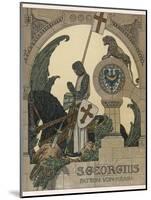 Saint George Praying after Slaying the Dragon-Heinrich Lefler-Mounted Photographic Print