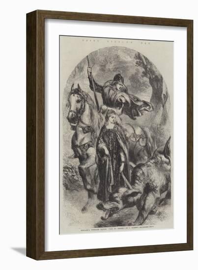 Saint George's Day, England's Tutelary Patron, Fair St George-Sir John Gilbert-Framed Giclee Print