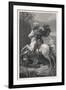 Saint George Slays the Dragon While a Damsel Watches Safely out of Harms Way-Harry Payne-Framed Premium Giclee Print