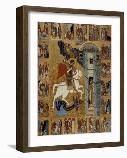 Saint George with Scenes from His Life-null-Framed Giclee Print