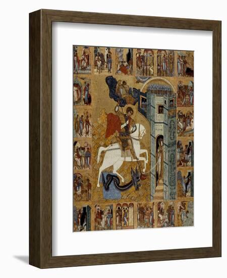 Saint George with Scenes from His Life-null-Framed Giclee Print