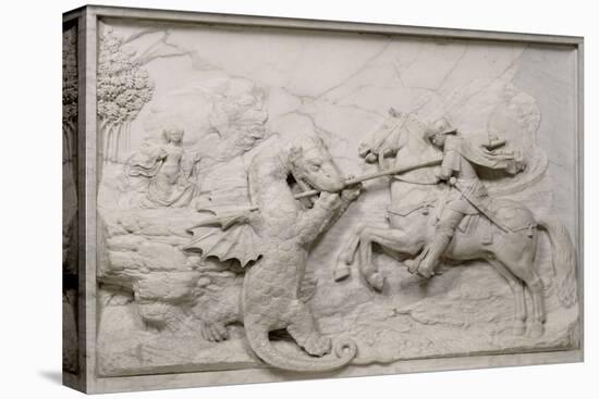 Saint Georges combattant le dragon-Michel Colombe-Stretched Canvas