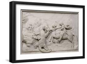 Saint Georges combattant le dragon-Michel Colombe-Framed Giclee Print