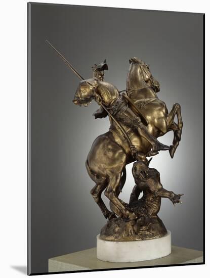 Saint Georges combattant le dragon-Emmanuel Fremiet-Mounted Giclee Print