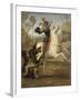 Saint Georges luttant avec le dragon-Raffaello Sanzio-Framed Giclee Print