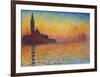 Saint-Georges majeur au crépuscule-Claude Monet-Framed Art Print