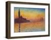 Saint-Georges majeur au crépuscule-Claude Monet-Framed Art Print