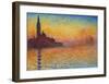 Saint-Georges majeur au crépuscule-Claude Monet-Framed Art Print