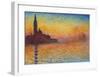 Saint-Georges majeur au crépuscule-Claude Monet-Framed Art Print