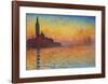 Saint-Georges majeur au crépuscule-Claude Monet-Framed Art Print