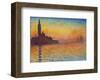 Saint-Georges majeur au crépuscule-Claude Monet-Framed Art Print