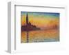 Saint-Georges majeur au crépuscule-Claude Monet-Framed Art Print