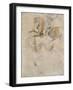 Saint Georges terrassant le Dragon; vers 1847-Eugene Delacroix-Framed Giclee Print