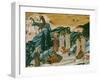 Saint Gerasimus in the Thebaid Desert with the Lion He Tamed by Removing a Thorn from its Paw-null-Framed Giclee Print