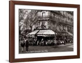 Saint-Germain des Pres, Paris-Oliver Martin Gambier-Framed Art Print