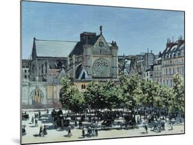 Saint-Germain l'Auxerrois, 1867 (oil on canvas)-Claude Monet-Mounted Giclee Print