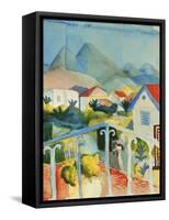 Saint Germain Near Tunis, 1914-Auguste Macke-Framed Stretched Canvas