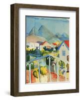 Saint Germain Near Tunis, 1914-Auguste Macke-Framed Giclee Print