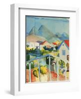 Saint Germain Near Tunis, 1914-Auguste Macke-Framed Giclee Print