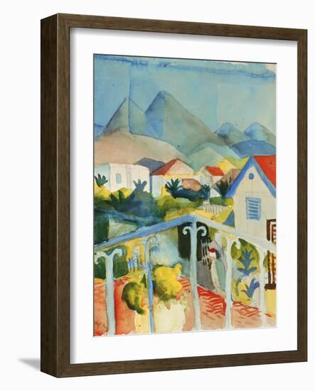 Saint Germain Near Tunis, 1914-Auguste Macke-Framed Giclee Print