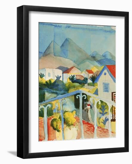 Saint Germain Near Tunis, 1914-Auguste Macke-Framed Giclee Print