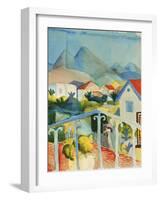 Saint Germain Near Tunis, 1914-Auguste Macke-Framed Giclee Print