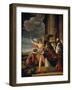 Saint Germanus of Auxerre and Saint Genevieve of Paris, 1630-Laurent de La Hyre-Framed Giclee Print